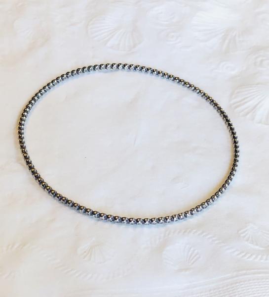 Flattened Round Bead Bangle picture