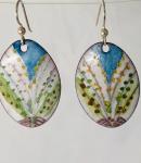 Colorful Glass Enamel Earrings