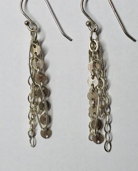 Sterling 5 Chains Earrings picture