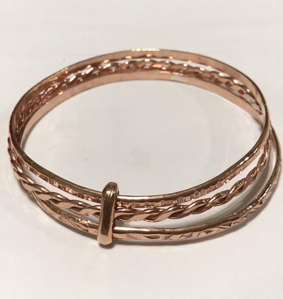 Connected & Bound Copper Bangles picture