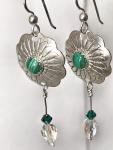 Dangly Malachite Earrings