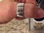 Men's Triple Double-Grooved Ring