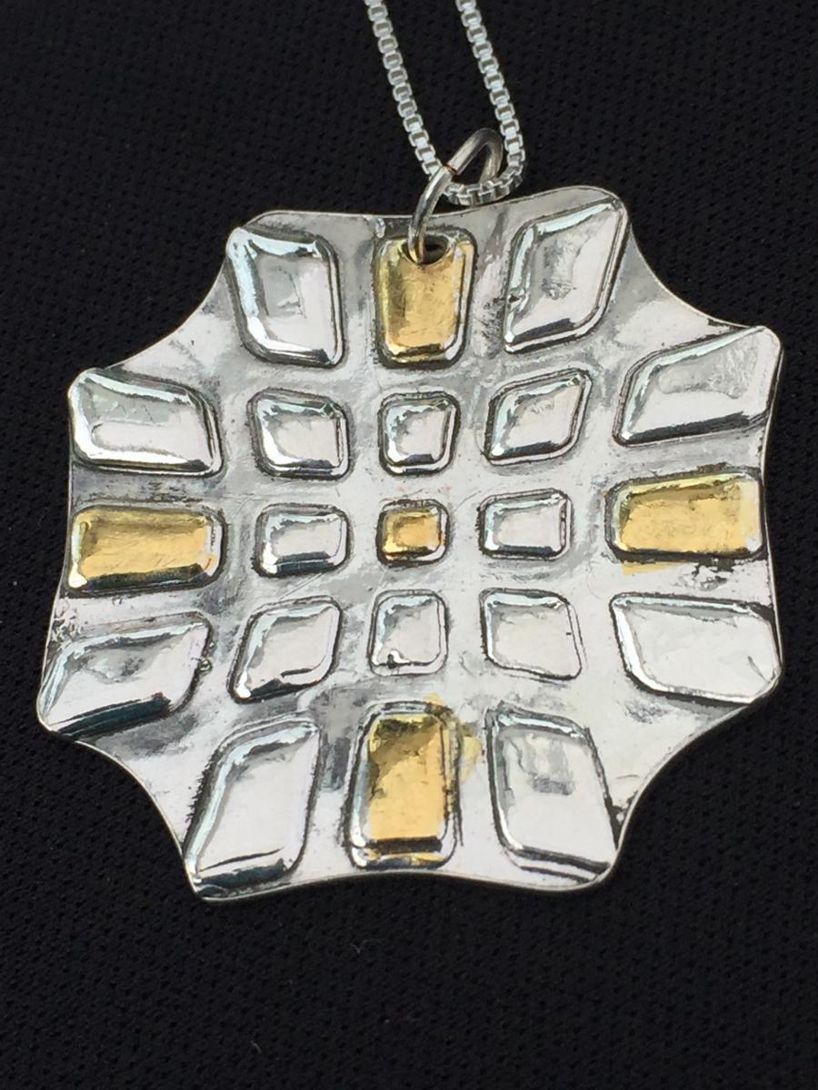 Gold Highlighted Octagon Necklace picture