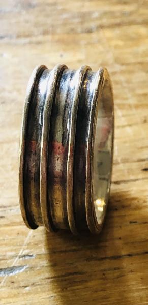 Sterling Silver 4-Ridged Ring