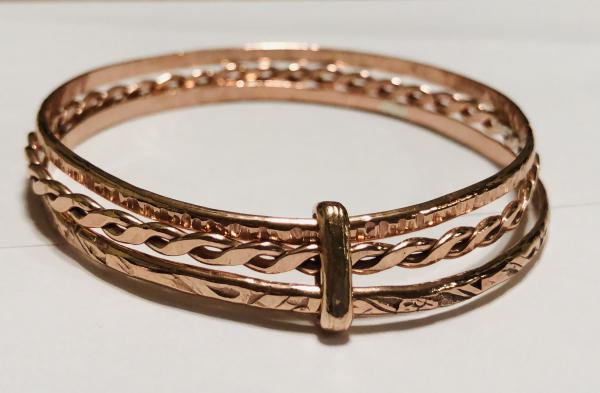 Connected & Bound Copper Bangles picture