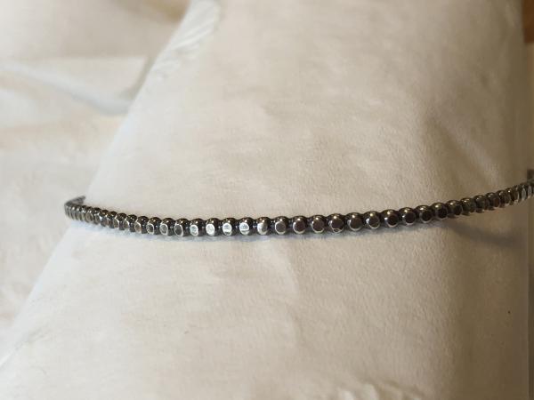 Flattened Round Bead Bangle picture
