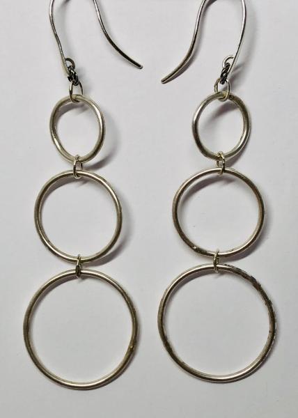 Long Dangly 3 Circles Earrings picture