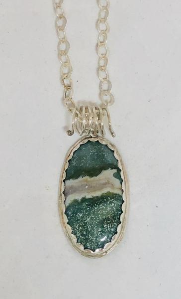 Green Moss Agate Necklace picture
