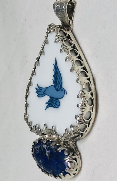 "Happy Little Bluebirds Fly" Necklace picture