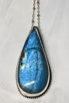 Labradorite Tear Drop Necklace