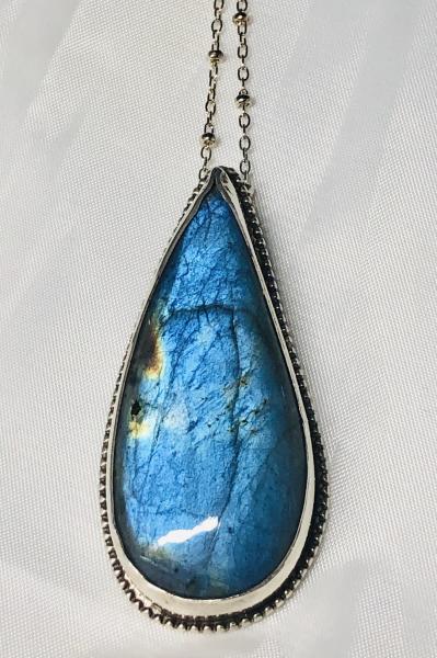 Labradorite Tear Drop Necklace picture