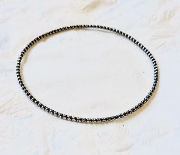 Flattened Round Bead Bangle picture