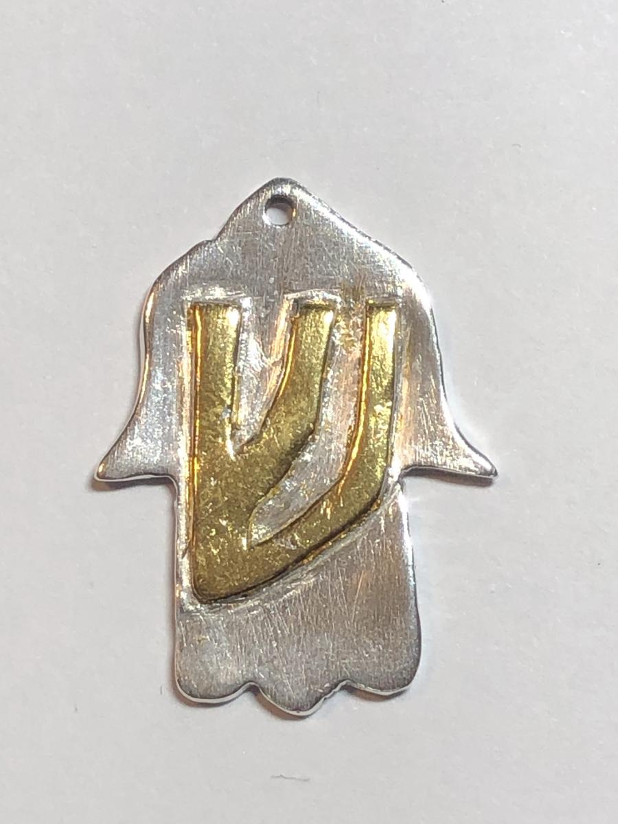 Hand-of-God with Gold Shin Reversible Necklace picture