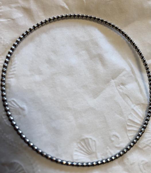 Flattened Round Bead Bangle picture