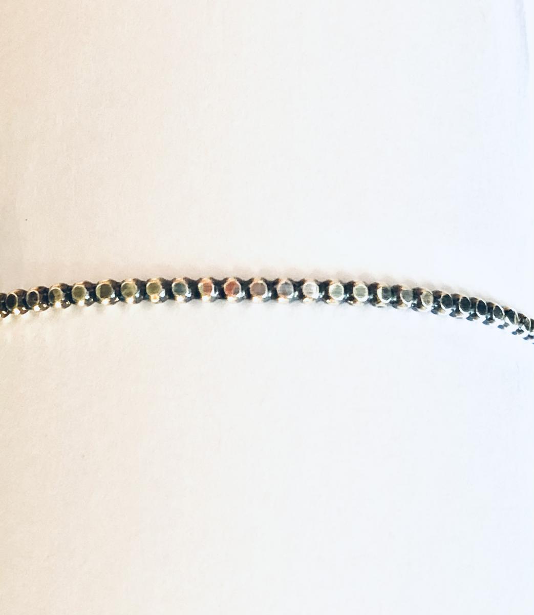 Flattened Round Bead Bangle picture