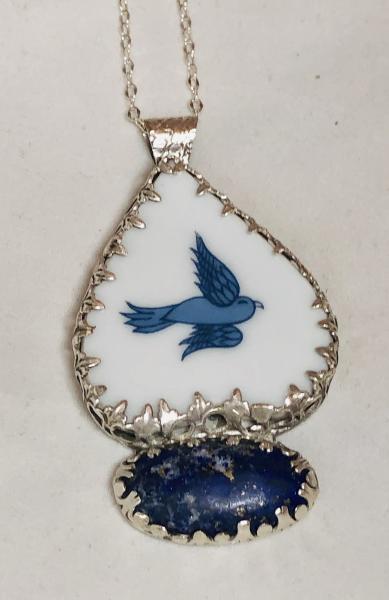 "Happy Little Bluebirds Fly" Necklace picture