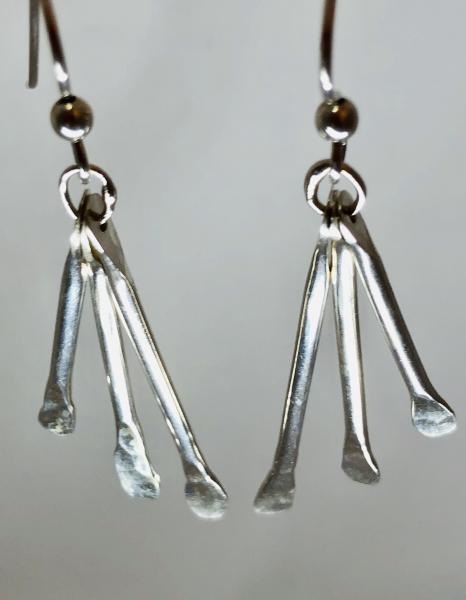 Sterling Silver Paddle Earrings