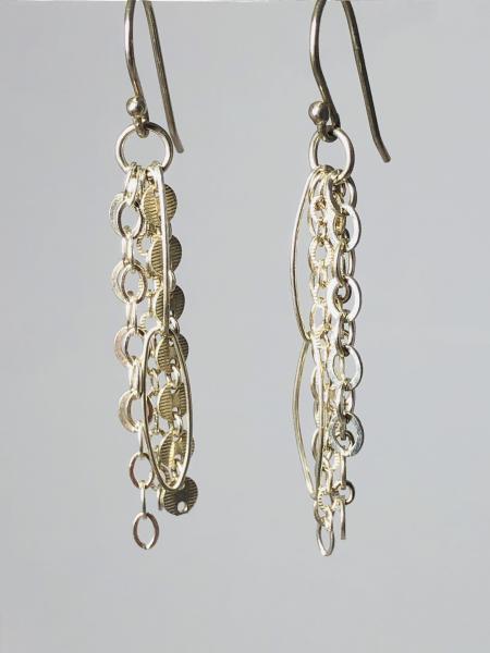 Sterling 5 Chains Earrings picture