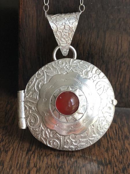 Locket with Ruby picture