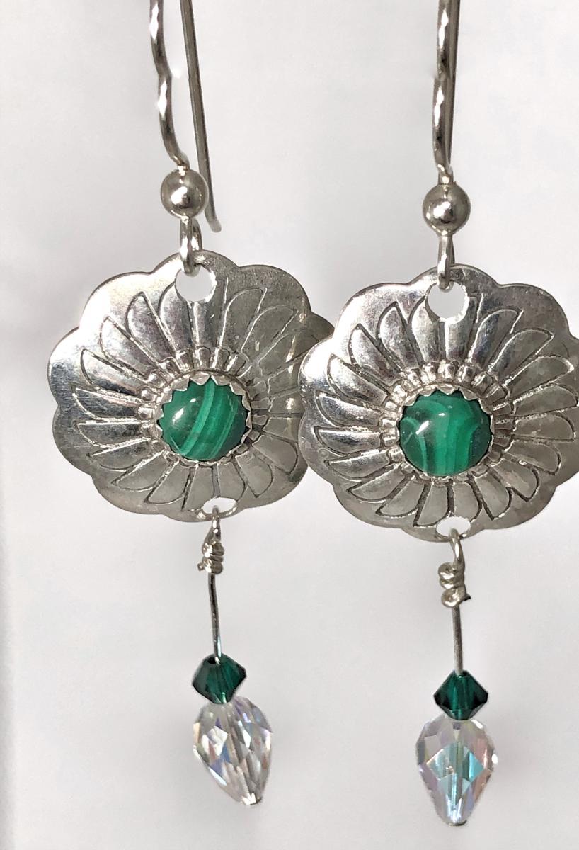 Dangly Malachite Earrings picture