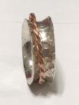 Copper Braid SIngle Spinner RIng