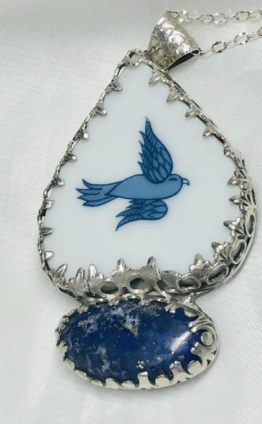 "Happy Little Bluebirds Fly" Necklace