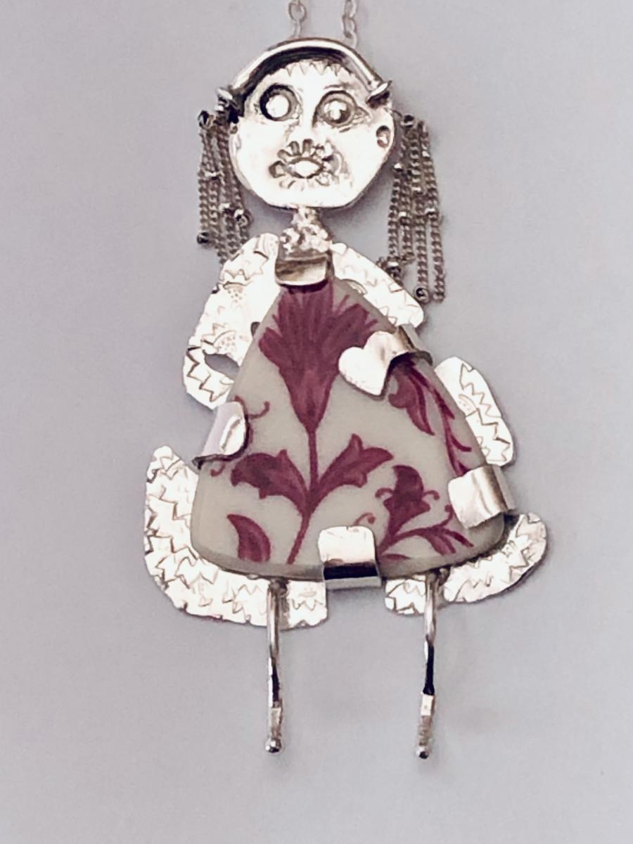 Whimsical Woman "Rose" Necklace picture