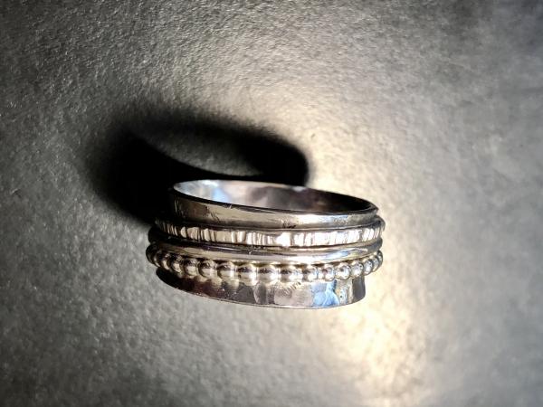 Triple Spinner All Sterling Ring picture