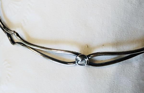 Open-Patterned Sterling Bangle Bracelet picture