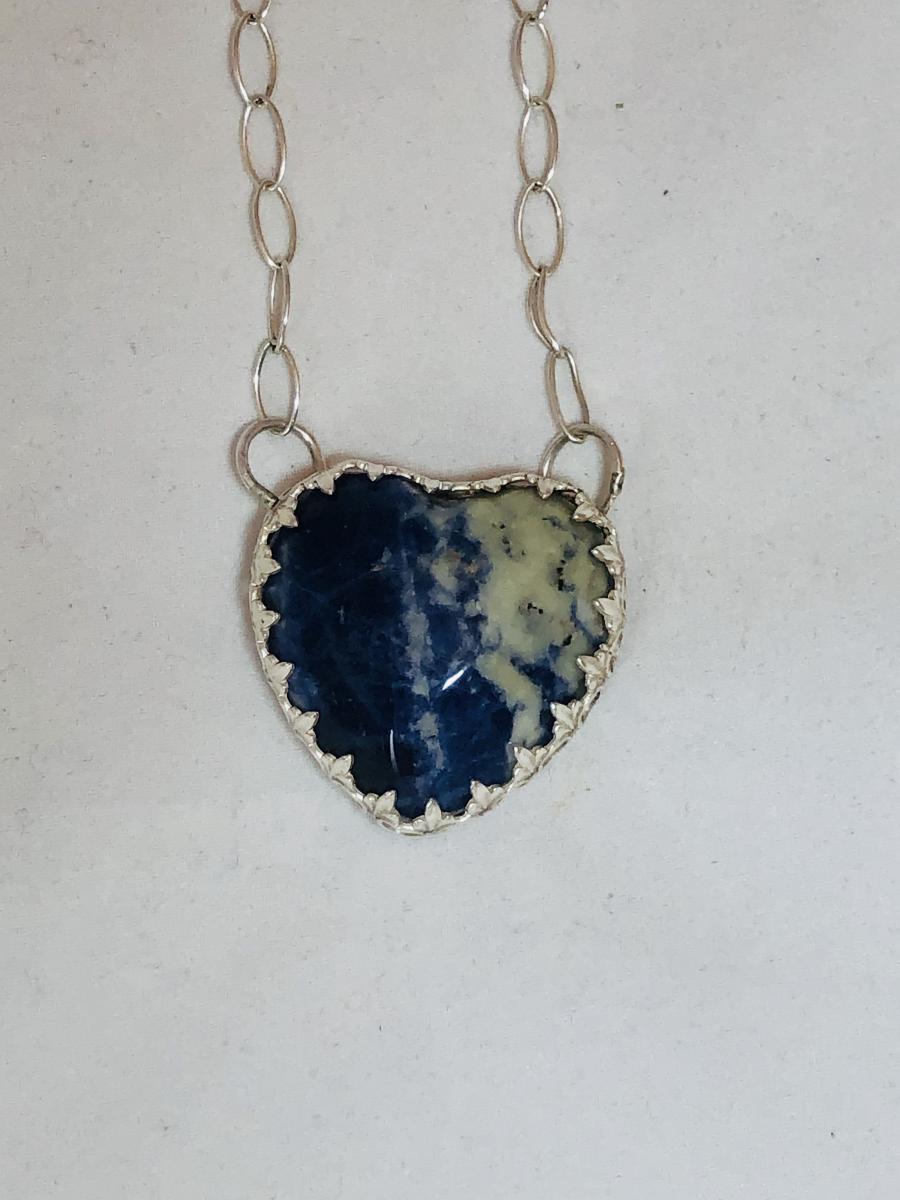 Sodalite Heart Necklace picture