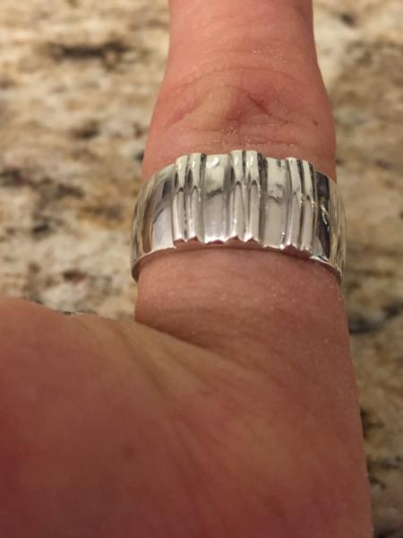 Men's Triple Double-Grooved Ring picture