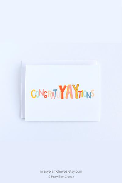 CongratuYAYtions: Congratulations/Graduation Card