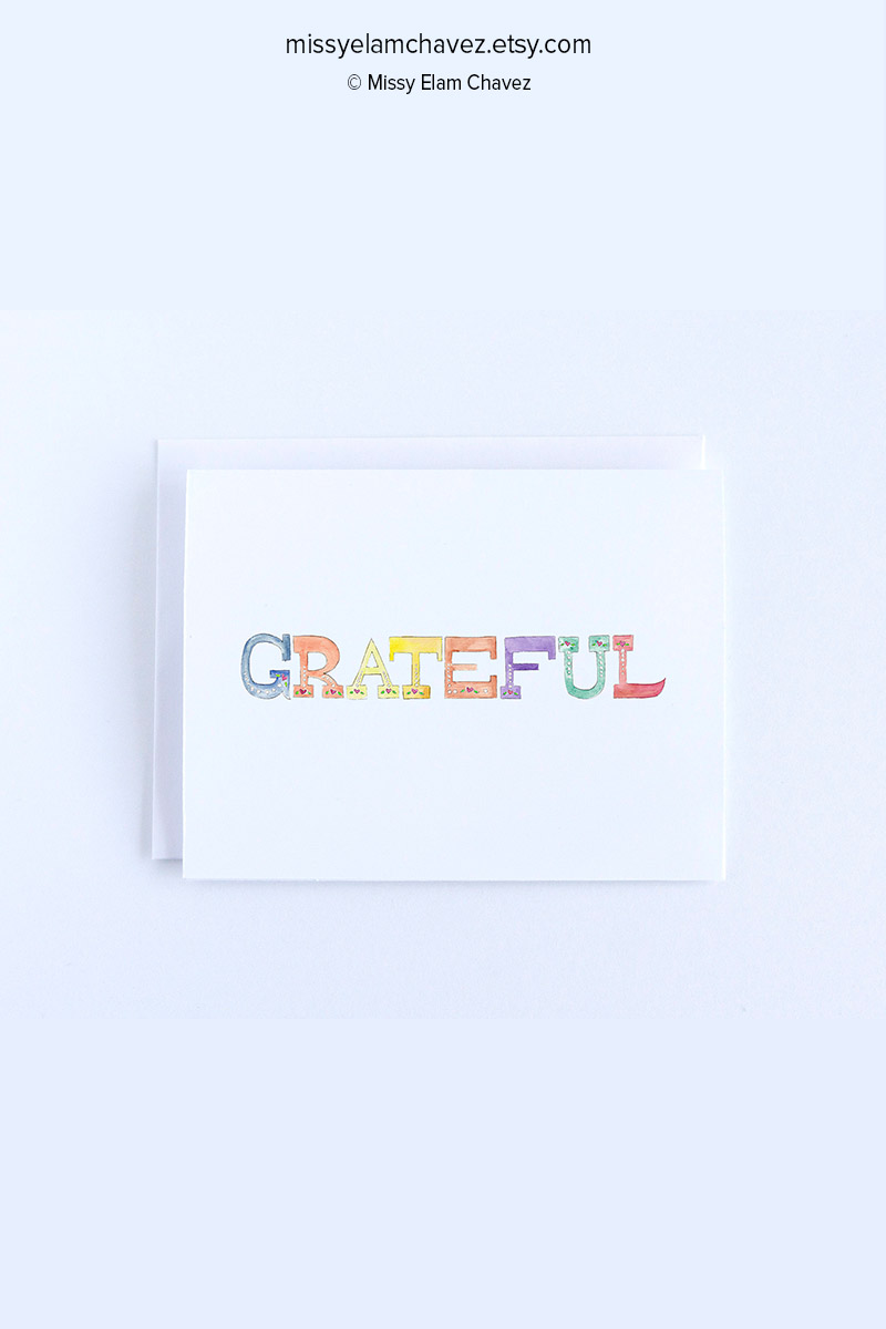Pack of 8 Grateful Greeting Cards picture