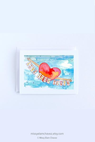 Live Your Truth Greeting Card picture