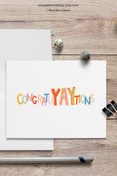 CongratuYAYtions: Congratulations/Graduation Card picture