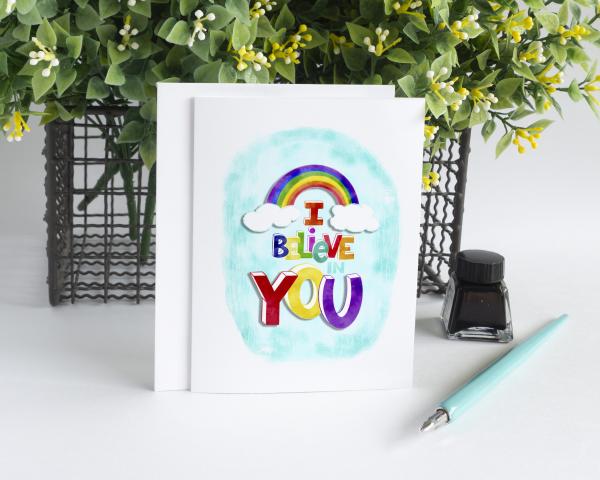I Believe in You 3D Greeting Card picture