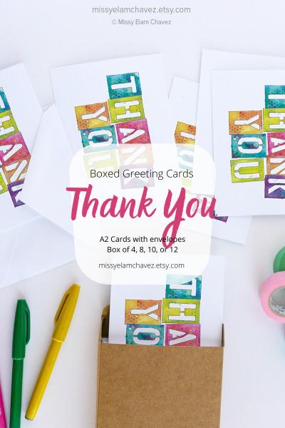 Pack of 8 Thank You Cards