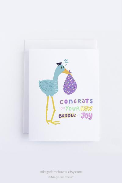 Congrats on Your New Bundle of Joy: New Baby Card