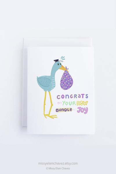 Congrats on Your New Bundle of Joy: New Baby Card picture