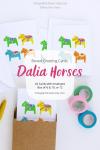 Pack of 8 All Occasion Greeting Cards: Dalia Horses