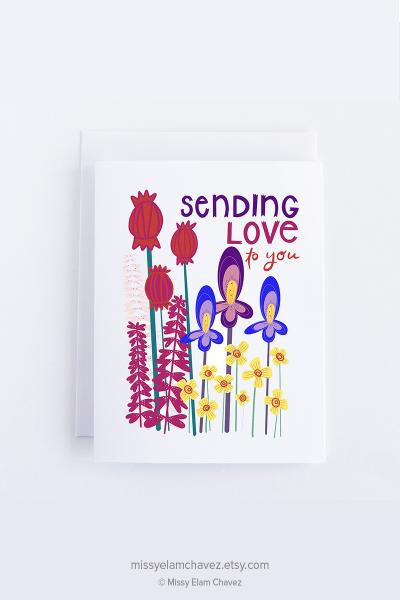 Sending Love to You Greeting Card picture