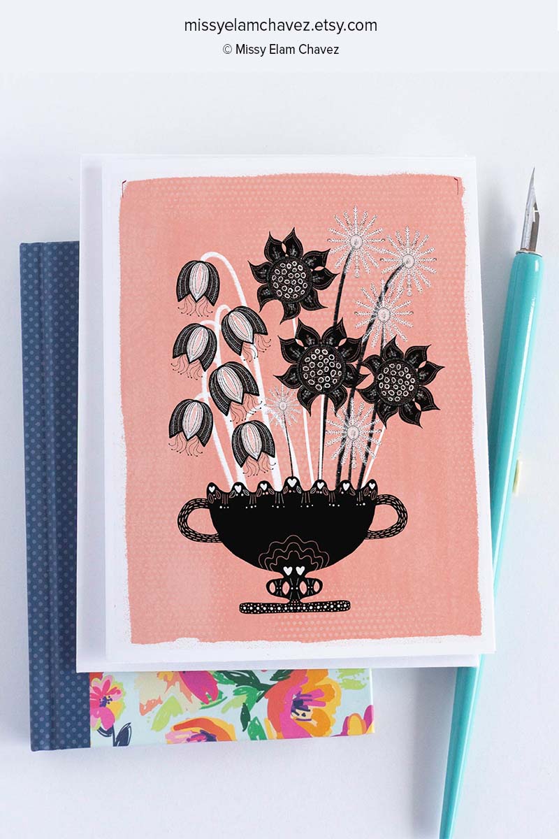 All Occasion Floral Greeting Cards, Pack of 12 picture