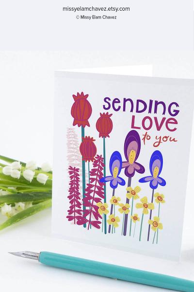 Sending Love to You Greeting Card picture
