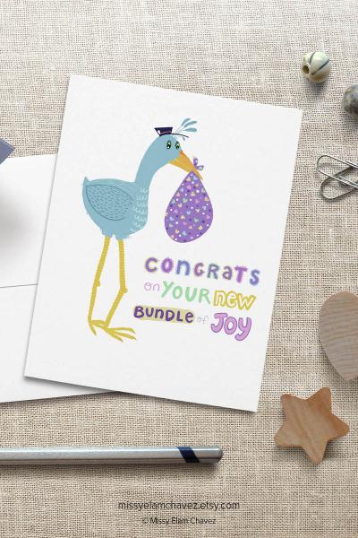 Congrats on Your New Bundle of Joy: New Baby Card picture
