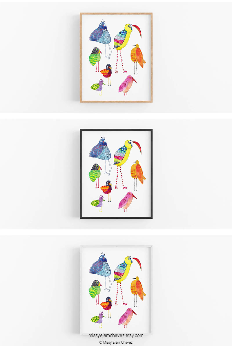 Seven Birds 8x10" Print picture