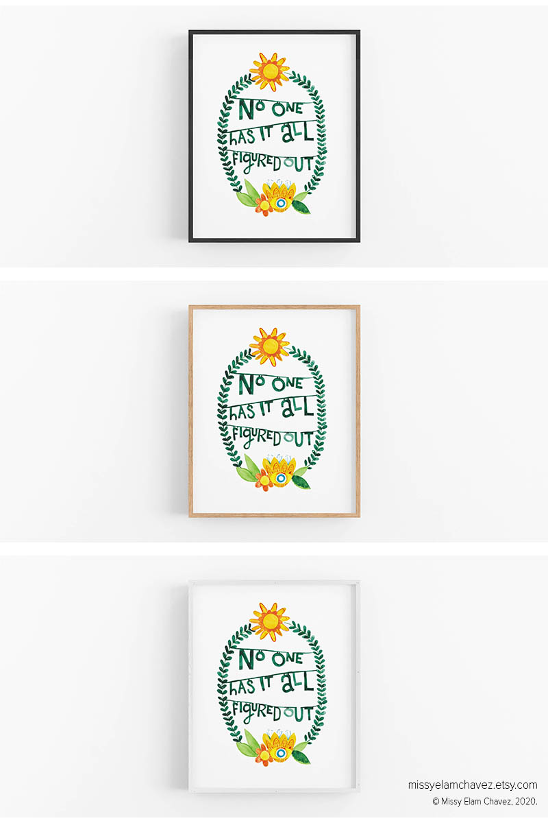 No One Has It All Figured Out 8x10" Print picture