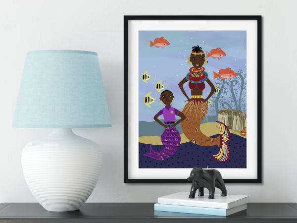 Kenyan Mermaids 8x10" Art Prints picture