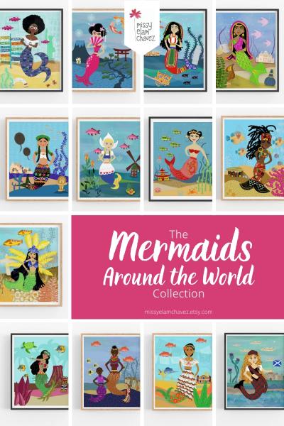 East Coast Mermaid 8x10" Art Print picture