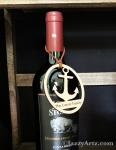 Personalized Maple Wood Anchor Ornament