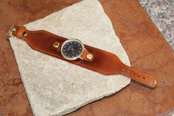 Leather cuff watches picture